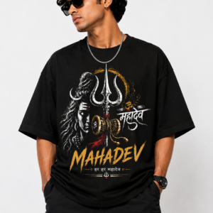 Mahadev Trishul Oversized T-Shirt