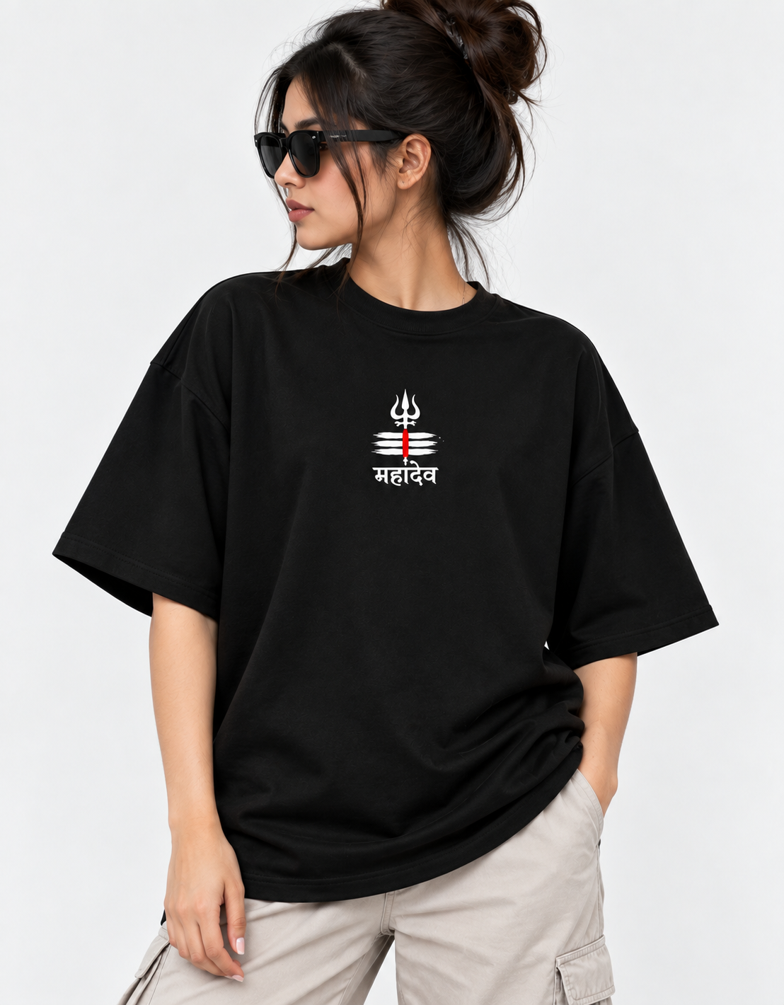 RAIVX Mahadev Oversized T-Shirt – Black - Image 4