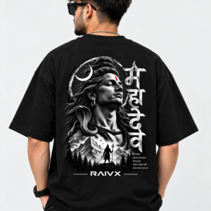 RAIVX Mahadev Oversized T-Shirt – Black