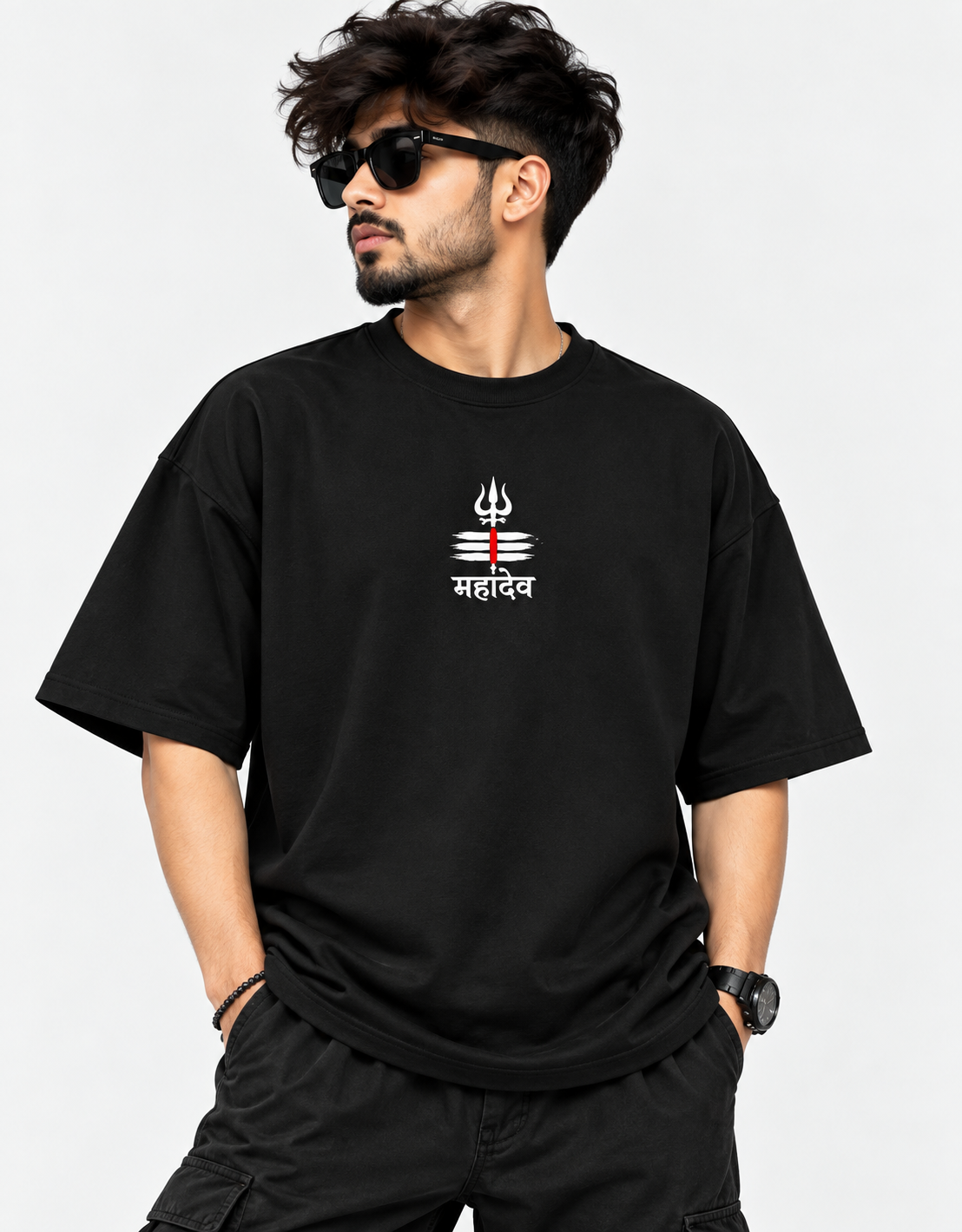 RAIVX Mahadev Oversized T-Shirt – Black - Image 2