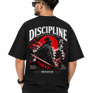 RAIVX Discipline Samurai Oversized T-Shirt – Black
